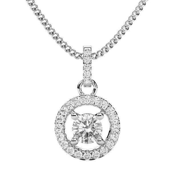 Mặt Dây Chuyền Kim Cương Tự Nhiên Vàng 18K