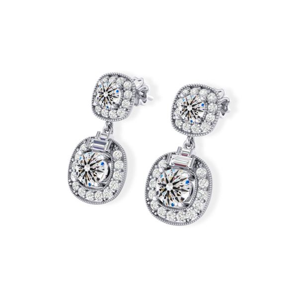 Bông Tai Kim Cương Tự Nhiên Vàng 18K
