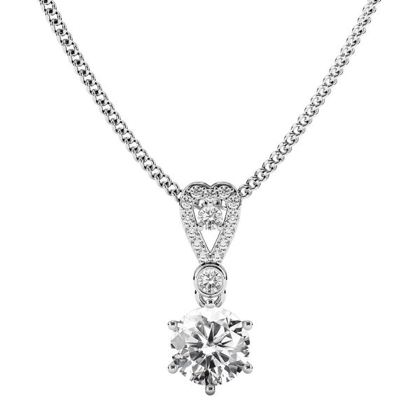Mặt Dây Chuyền Kim Cương Tự Nhiên Vàng 18K