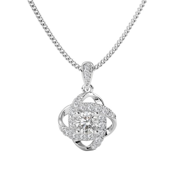 Mặt Dây Chuyền Kim Cương Tự Nhiên Vàng 18K