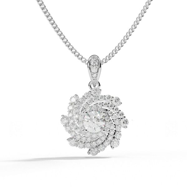 Mặt Dây Chuyền Kim Cương Tự Nhiên Vàng 18K