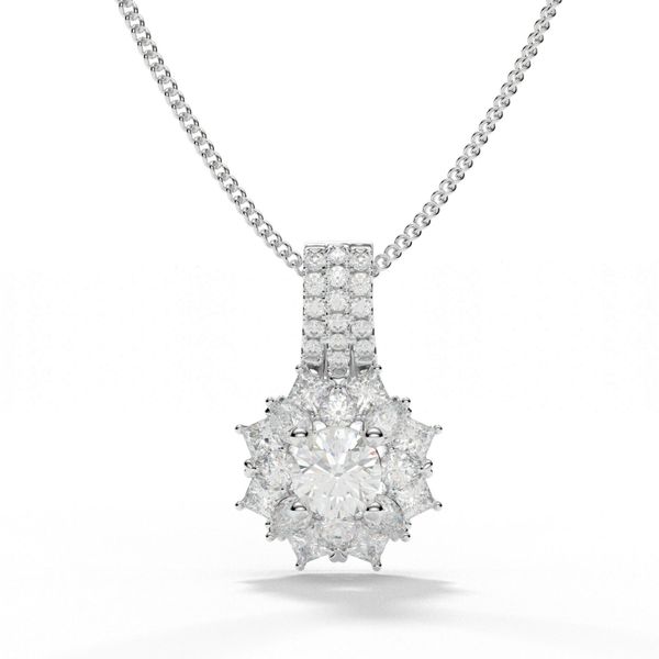 Mặt Dây Chuyền Kim Cương Tự Nhiên Vàng 18K