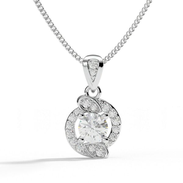 Mặt Dây Chuyền Kim Cương Tự Nhiên Vàng 18K