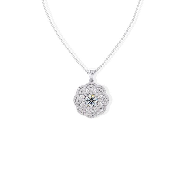 Mặt Dây Chuyền Kim Cương Tự Nhiên Vàng 18K