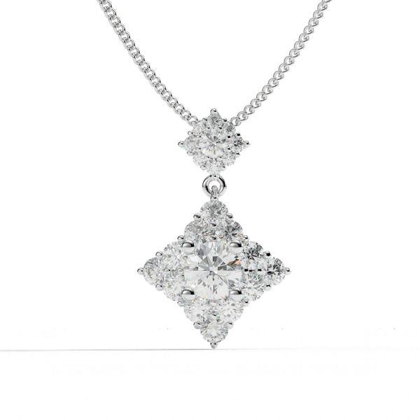 Mặt Dây Chuyền Kim Cương Tự Nhiên Vàng 18K