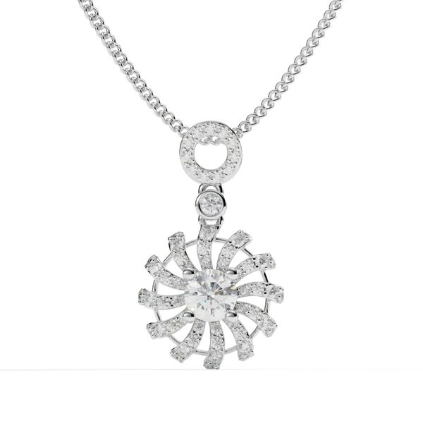 Mặt Dây Chuyền Kim Cương Tự Nhiên Vàng 18K