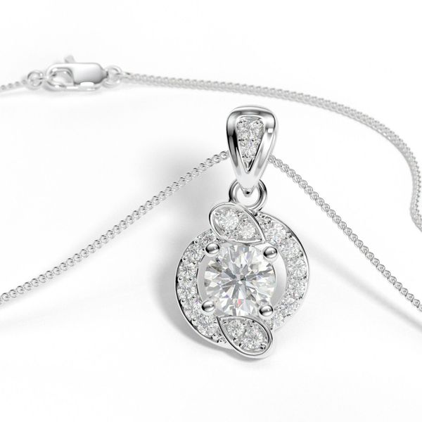 Mặt Dây Chuyền Kim Cương Tự Nhiên Vàng 18K