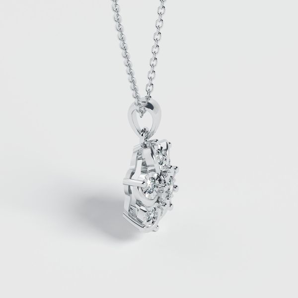 Mặt Dây Chuyền Kim Cương Tự Nhiên Vàng 18K