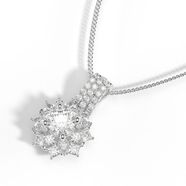 Mặt Dây Chuyền Kim Cương Tự Nhiên Vàng 18K
