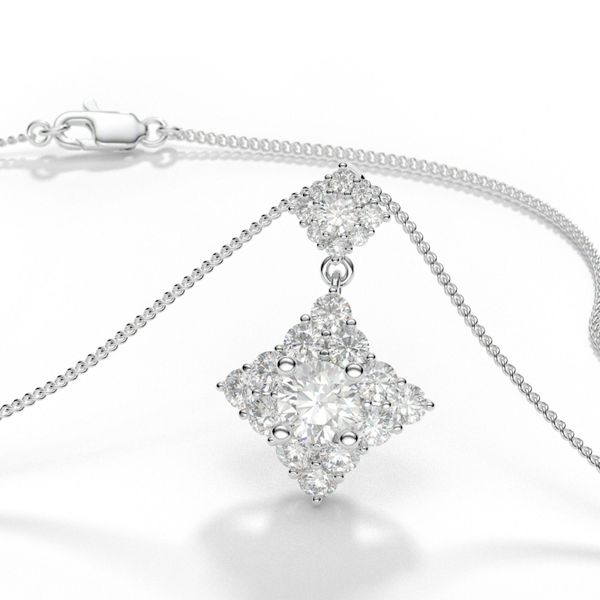 Mặt Dây Chuyền Kim Cương Tự Nhiên Vàng 18K