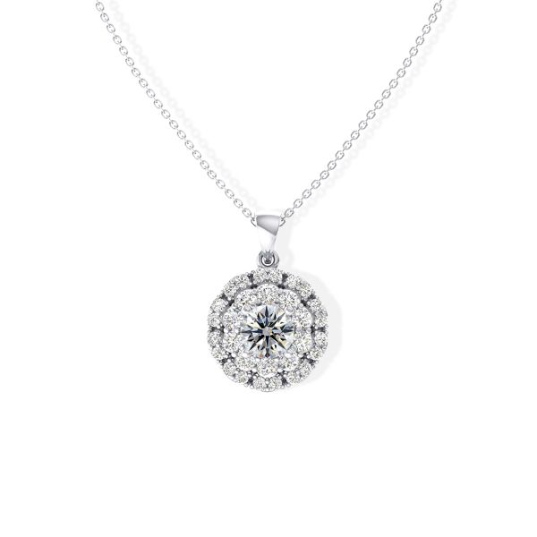 Mặt Dây Chuyền Kim Cương Tự Nhiên Vàng 18K