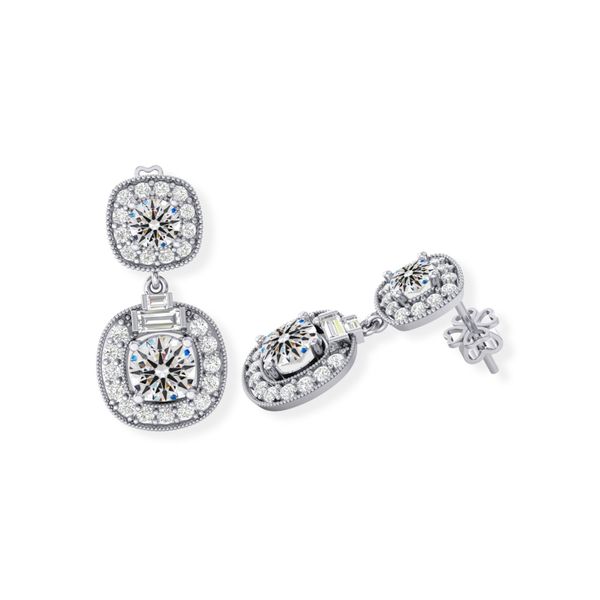 Bông Tai Kim Cương Tự Nhiên Vàng 18K