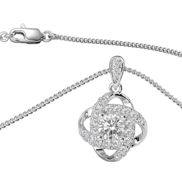 Mặt Dây Chuyền Kim Cương Tự Nhiên Vàng 18K