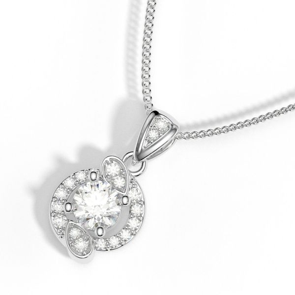 Mặt Dây Chuyền Kim Cương Tự Nhiên Vàng 18K