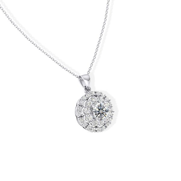 Mặt Dây Chuyền Kim Cương Tự Nhiên Vàng 18K