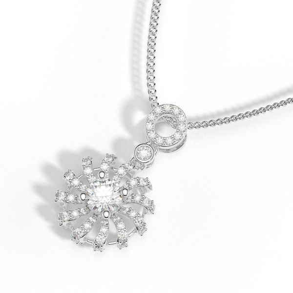 Mặt Dây Chuyền Kim Cương Tự Nhiên Vàng 18K