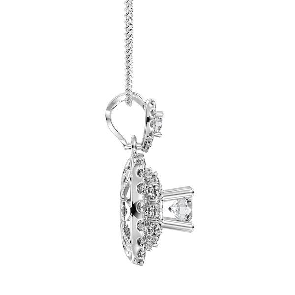 Mặt Dây Chuyền Kim Cương Tự Nhiên Vàng 18K