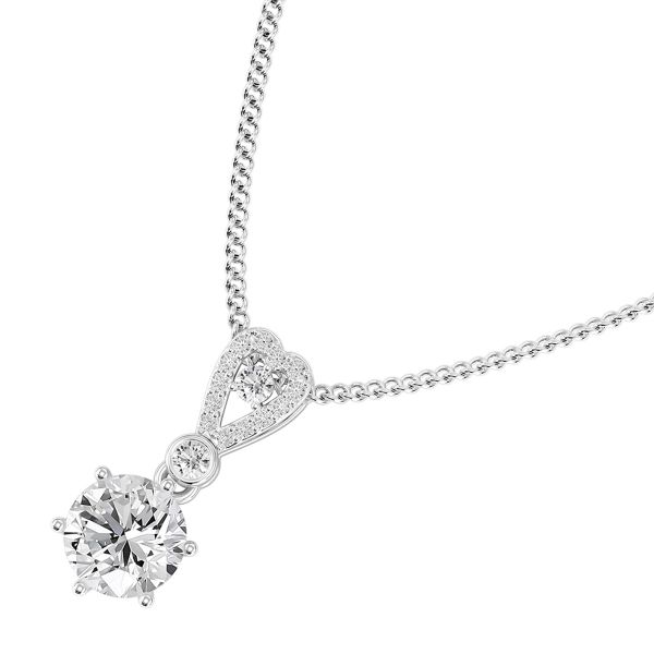 Mặt Dây Chuyền Kim Cương Tự Nhiên Vàng 18K