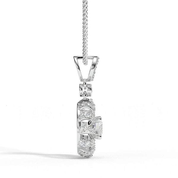 Mặt Dây Chuyền Kim Cương Tự Nhiên Vàng 18K