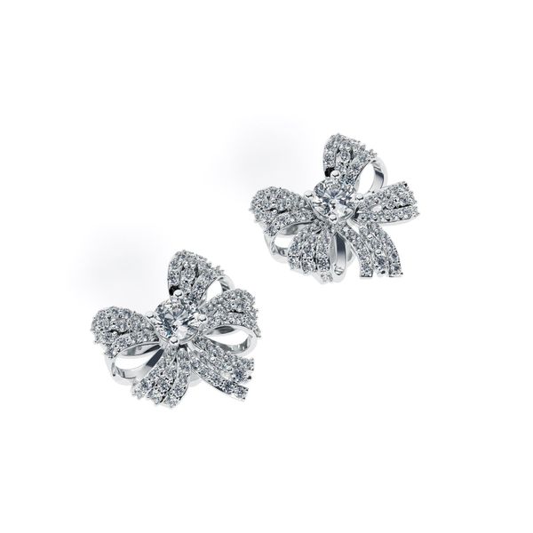 Bông Tai Kim Cương Tự Nhiên Vàng 18K