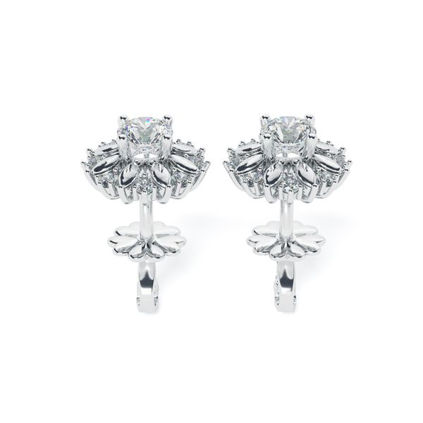 Bông Tai Kim Cương Tự Nhiên Vàng 18K
