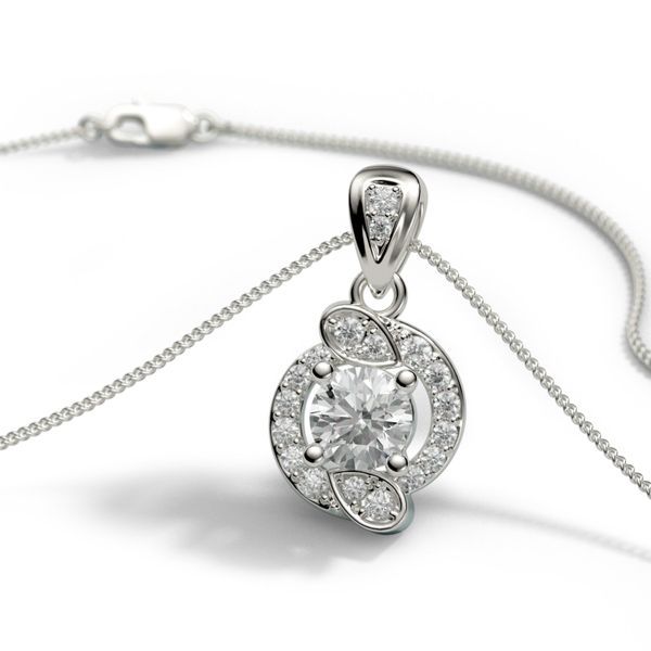 Mặt Dây Chuyền Kim Cương Tự Nhiên Vàng 18K