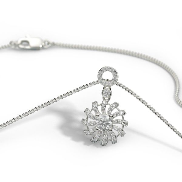 Mặt Dây Chuyền Kim Cương Tự Nhiên Vàng 18K