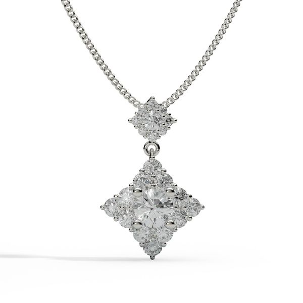 Mặt Dây Chuyền Kim Cương Tự Nhiên Vàng 18K