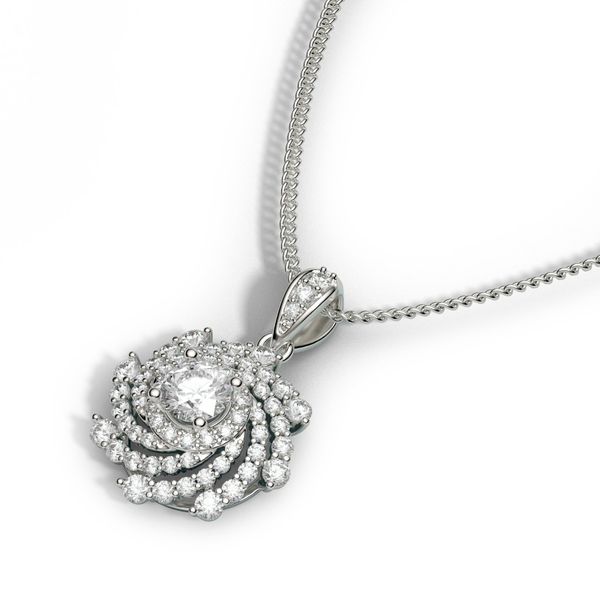 Mặt Dây Chuyền Kim Cương Tự Nhiên Vàng 18K