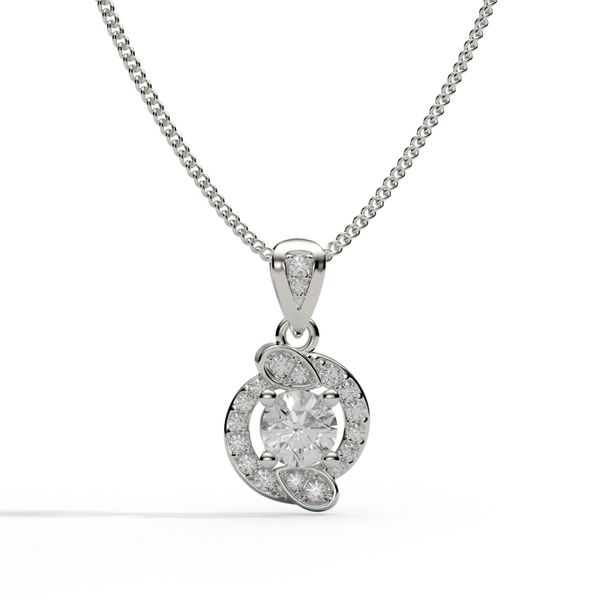 Mặt Dây Chuyền Kim Cương Tự Nhiên Vàng 18K