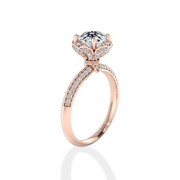 Nhẫn Nữ Kim Cương Tự Nhiên Vàng 18K