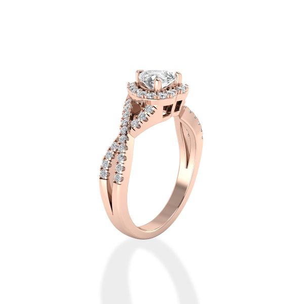 Nhẫn Nữ Kim Cương Tự Nhiên Vàng 18K