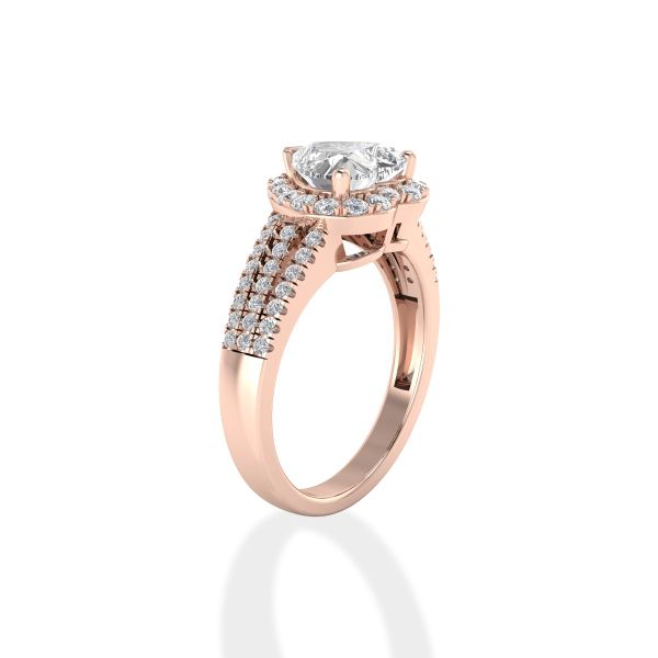 Nhẫn Nữ Kim Cương Tự Nhiên Vàng 18K
