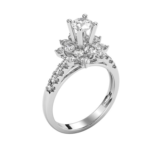 Nhẫn Nữ Kim Cương Tự Nhiên Vàng 18K