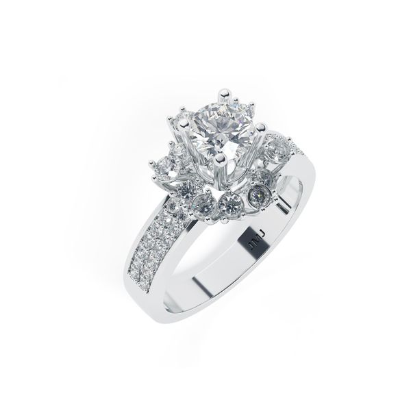 Nhẫn Nữ Kim Cương Tự Nhiên Vàng 18K