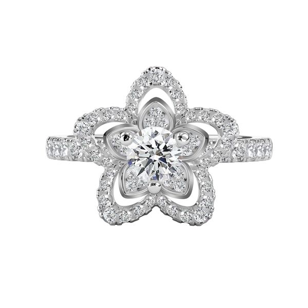 Nhẫn Nữ Kim Cương Tự Nhiên Vàng 18K