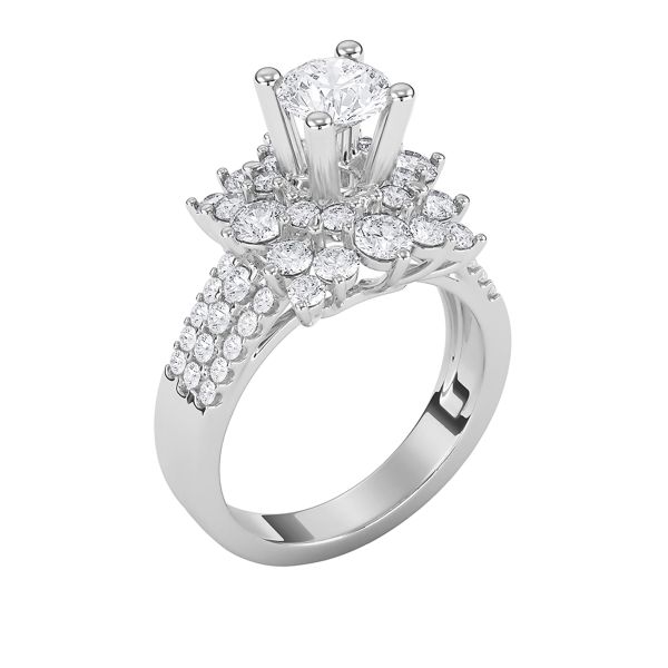 Nhẫn Nữ Kim Cương Tự Nhiên Vàng 18K
