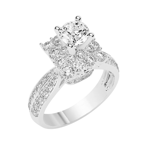 Nhẫn Nữ Kim Cương Tự Nhiên Vàng 18K