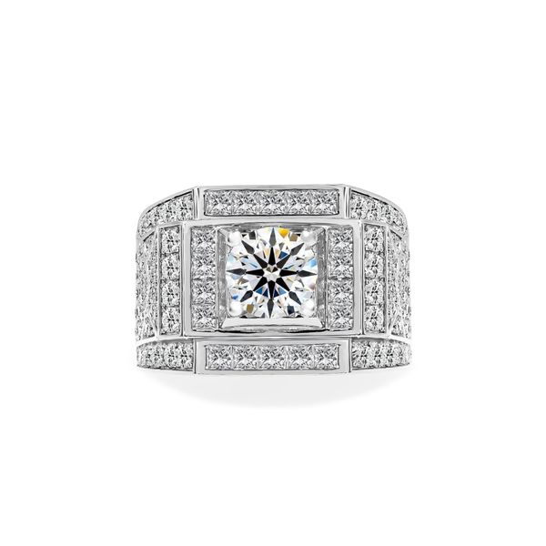 Nhẫn Nam Kim Cương Tự Nhiên Vàng 18K