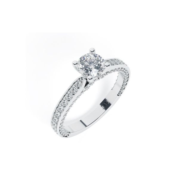 Nhẫn Nữ Kim Cương Tự Nhiên Vàng 18K