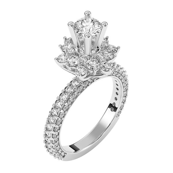 Nhẫn Nữ Kim Cương Tự Nhiên Vàng 18K