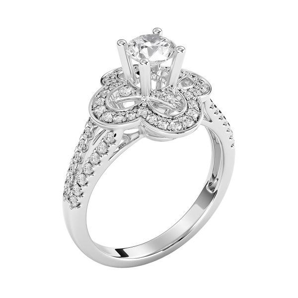 Nhẫn Nữ Kim Cương Tự Nhiên Vàng 18K