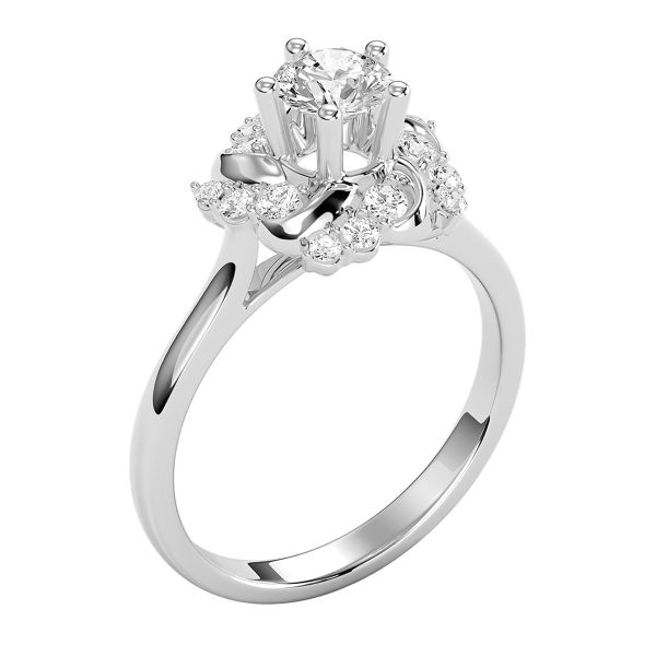 Nhẫn Nữ Kim Cương Tự Nhiên Vàng 18K