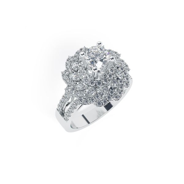 Nhẫn Nữ Kim Cương Tự Nhiên Vàng 18K