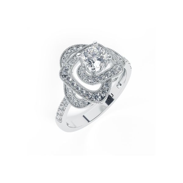 Nhẫn Nữ Kim Cương Tự Nhiên Vàng 18K