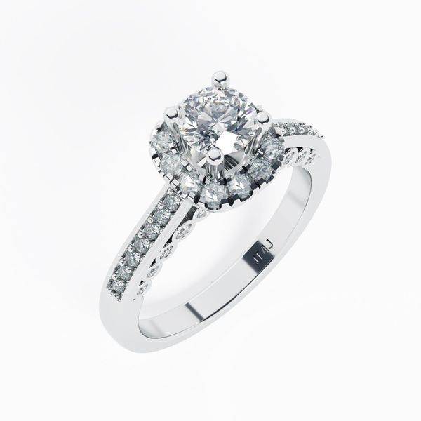 Nhẫn Nữ Kim Cương Tự Nhiên Vàng 18K