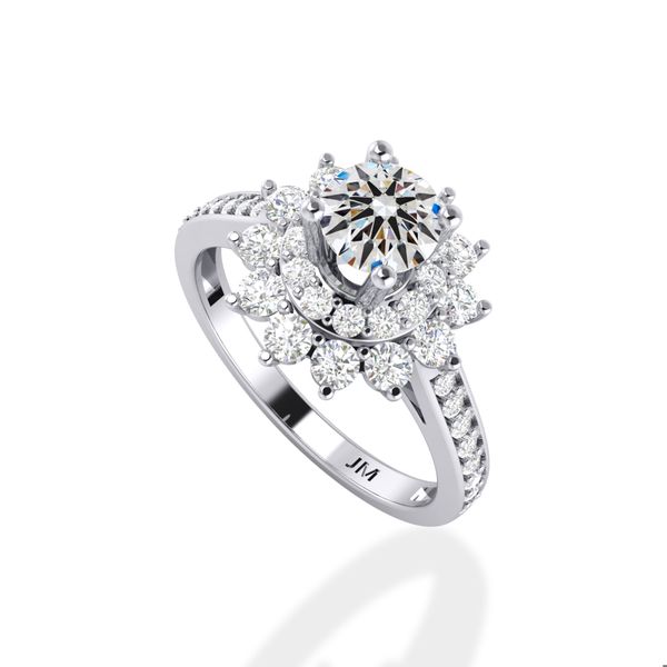 Nhẫn Nữ Kim Cương Tự Nhiên Vàng 18K