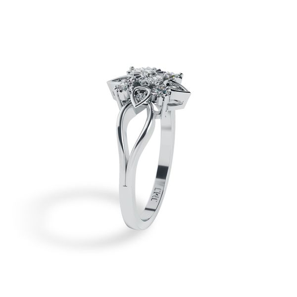 Nhẫn Nữ Kim Cương Tự Nhiên Vàng 18K