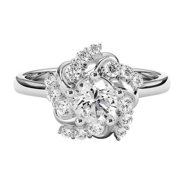 Nhẫn Nữ Kim Cương Tự Nhiên Vàng 18K