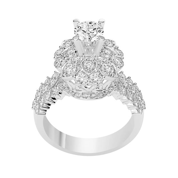 Nhẫn Nữ Kim Cương Tự Nhiên Vàng 18K